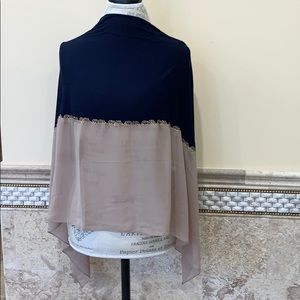 Chiffon & Cotton Jeweled Hijab Shawl Scarf Turban